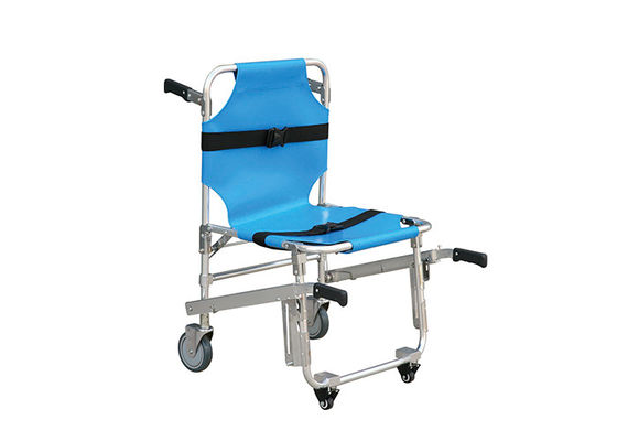 Peso leggero della lega di alluminio su e giù la barella della sedia della scala per il pronto soccorso, barella della sedia a rotelle della scala