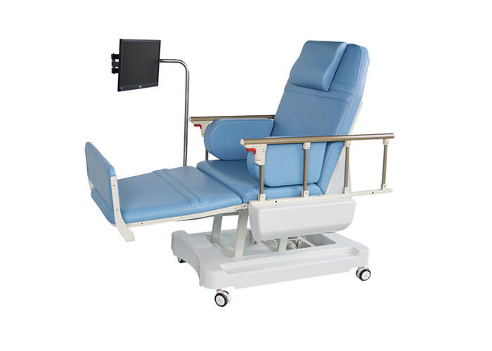 Guardavia piegante di dialisi di altezza del letto di sangue della sedia elettrica regolabile del donatore sulle macchine per colata continua