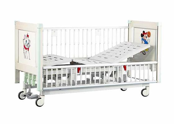 Letti di ospedale pediatrici d'acciaio con le battagliole della lega di alluminio in integrale