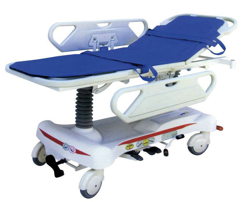 Carrello della barella del paziente medico, carrello idraulico dell'ambulanza
