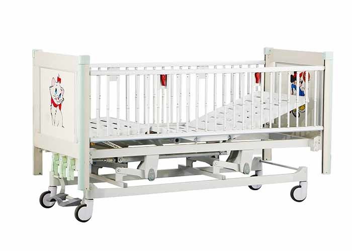 Letti di ospedale pediatrici d'acciaio con le battagliole della lega di alluminio in integrale