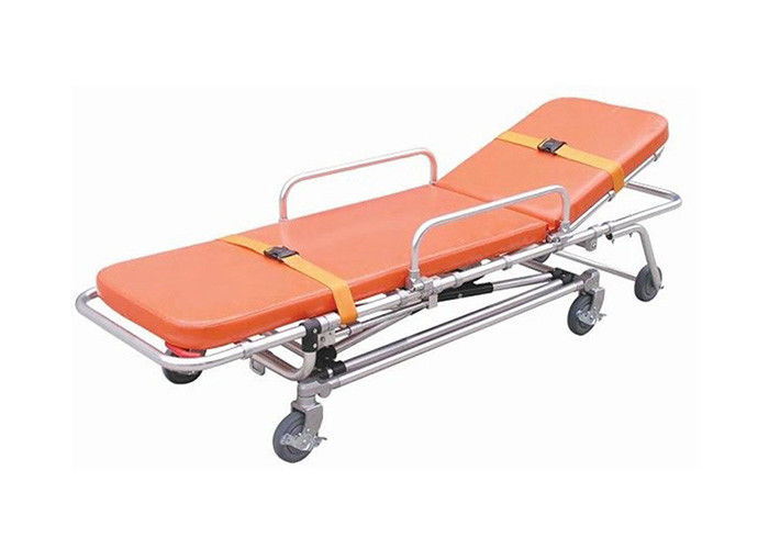 Barella piegante dell'ambulanza del paziente ricoverato con lo schienale regolabile